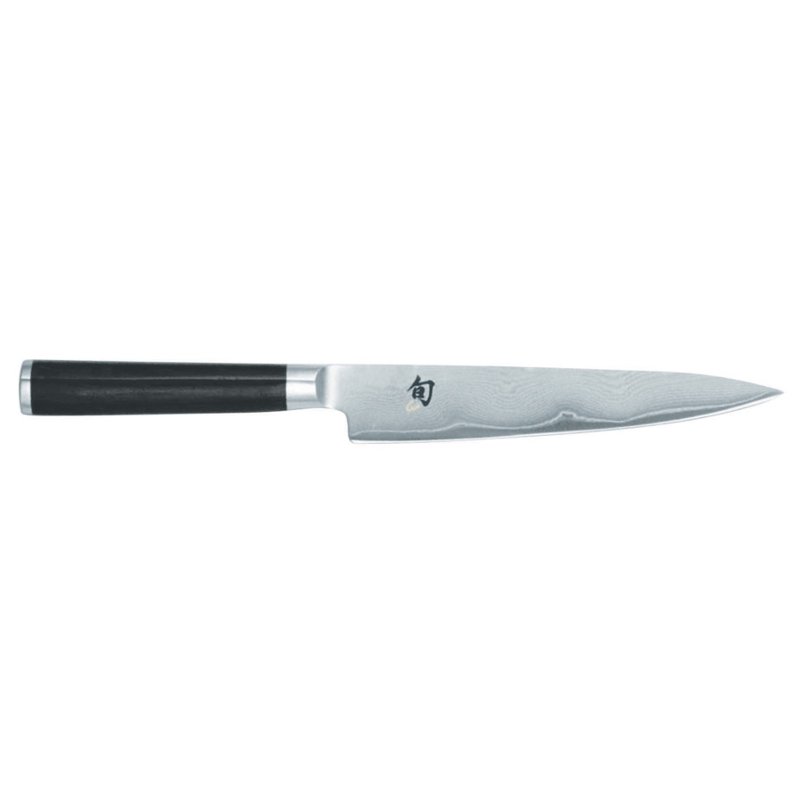 Нож кухонный KAI Шан Классик 15 см, дамасская сталь, 32 слоя