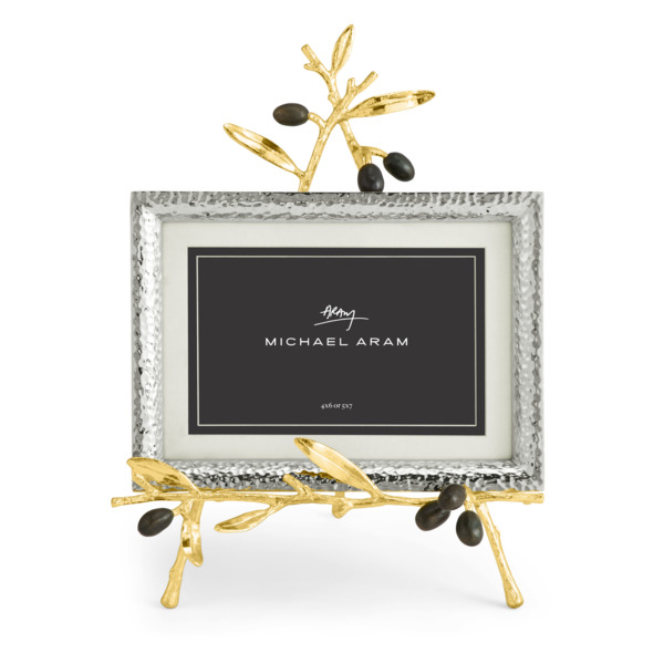 Рамка для фото на подставке Michael Aram Золотая оливковая ветвь 13х18 см