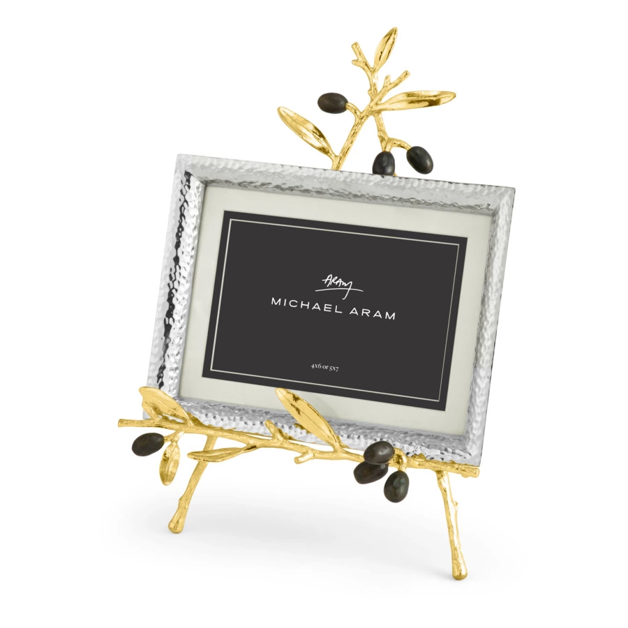 Рамка для фото на подставке Michael Aram Золотая оливковая ветвь 13х18 см