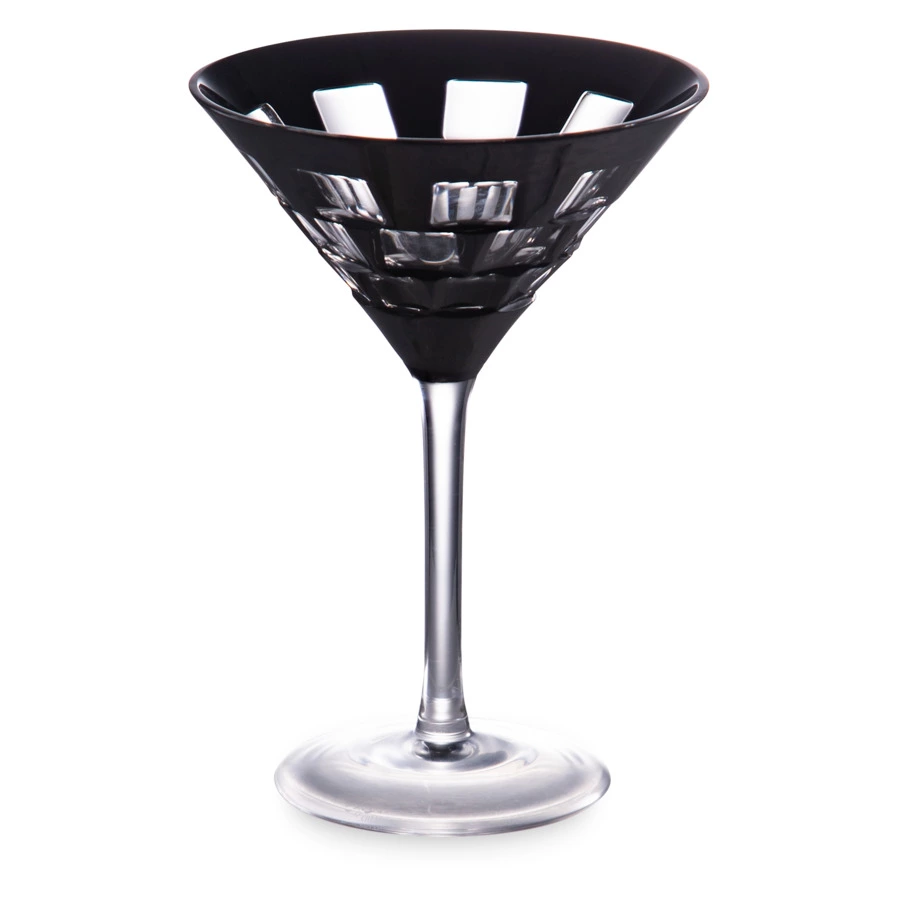 Домино Бокал для мартини Ajka Crystal 120 мл,хрусталь, черный