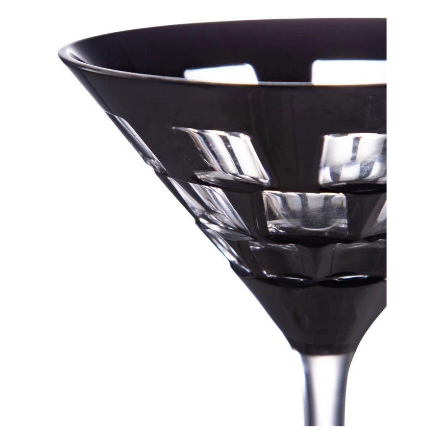 Домино Бокал для мартини Ajka Crystal 120 мл,хрусталь, черный