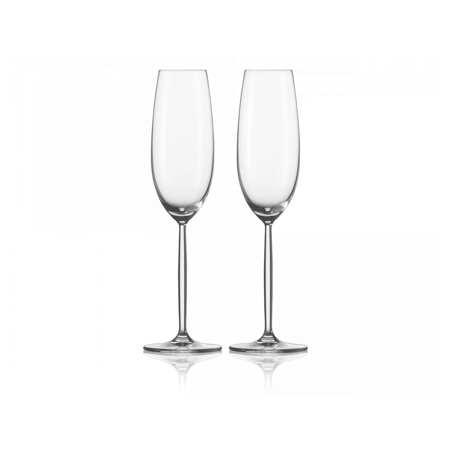 Набор бокалов для шампанского Zwiesel Glas Дива 220 мл, 2 шт набор бокалов для шампанского zwiesel glas vervino 348 мл 2 шт стекло