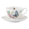 Чашка чайная с блюдцем Lenox Бабочки на лугу 240 мл синяя