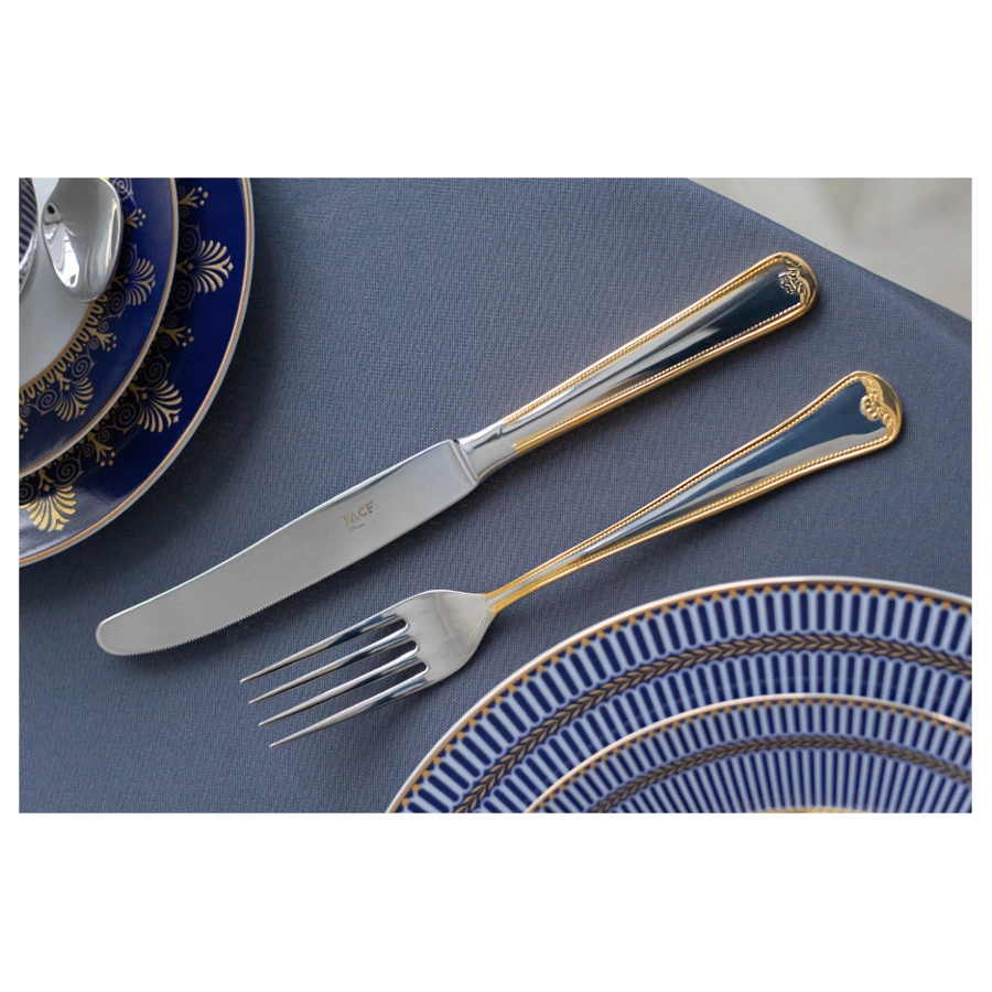 Набор столовых приборов Face Falperra Gold на 6 персон 24 предмета,  деревянная коробка