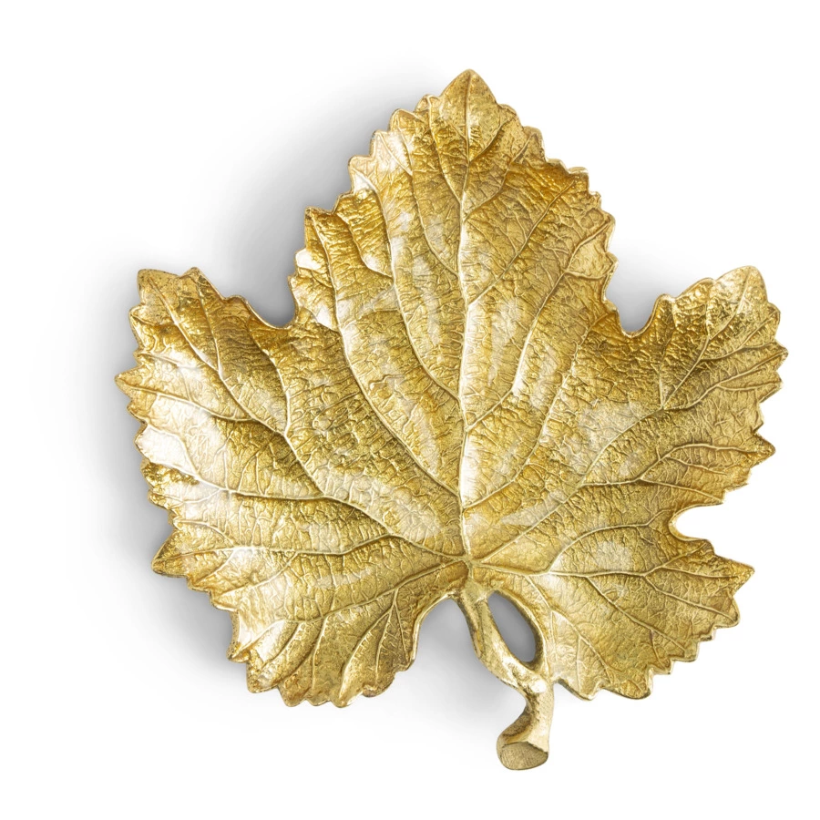 Чаша-лист Michael Aram Лист винограда 20 см, латунь