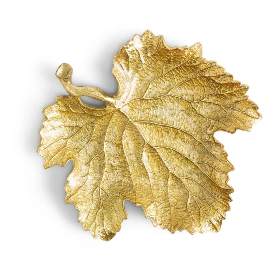 Чаша-лист Michael Aram Лист винограда 20 см, латунь