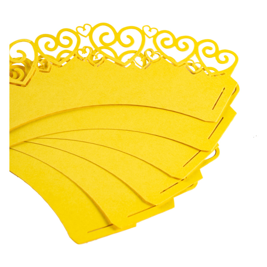 Формочки бумажные для маффинов Patisse 6шт (желтые)