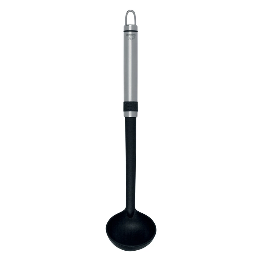 Ложка для соуса Brabantia Profile 35,8 см, матовая сталь, нейлон до 220 °C, черный