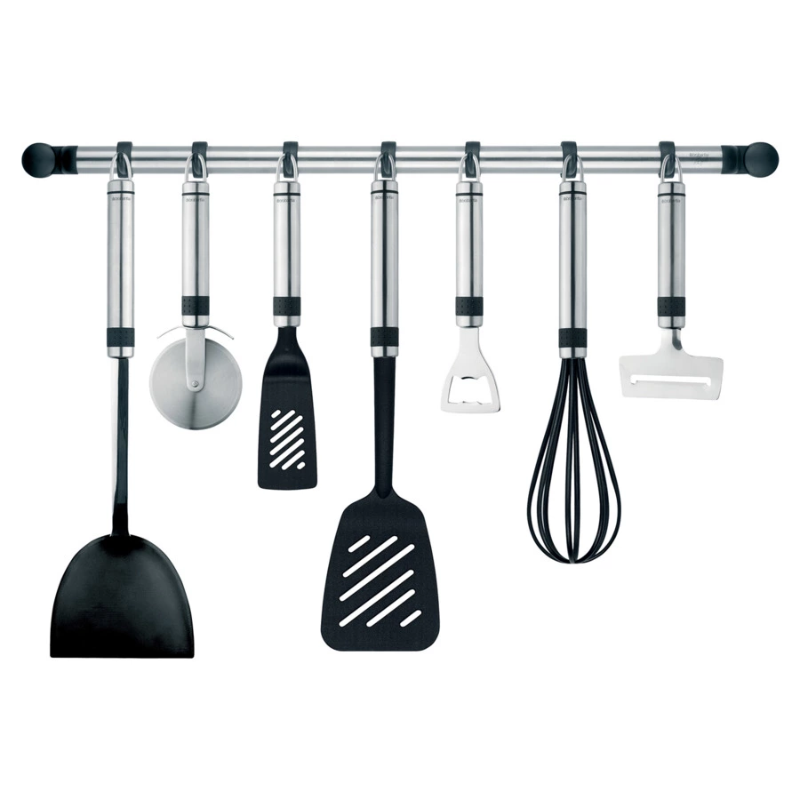 Ложка для соуса Brabantia Profile 35,8 см, матовая сталь, нейлон до 220 °C, черный