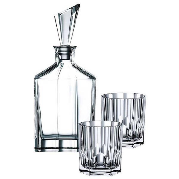 Набор для виски Nachtmann ASPEN штоф 750 мл, 2 стакана 324 мл, стекло хрустальное, п/к