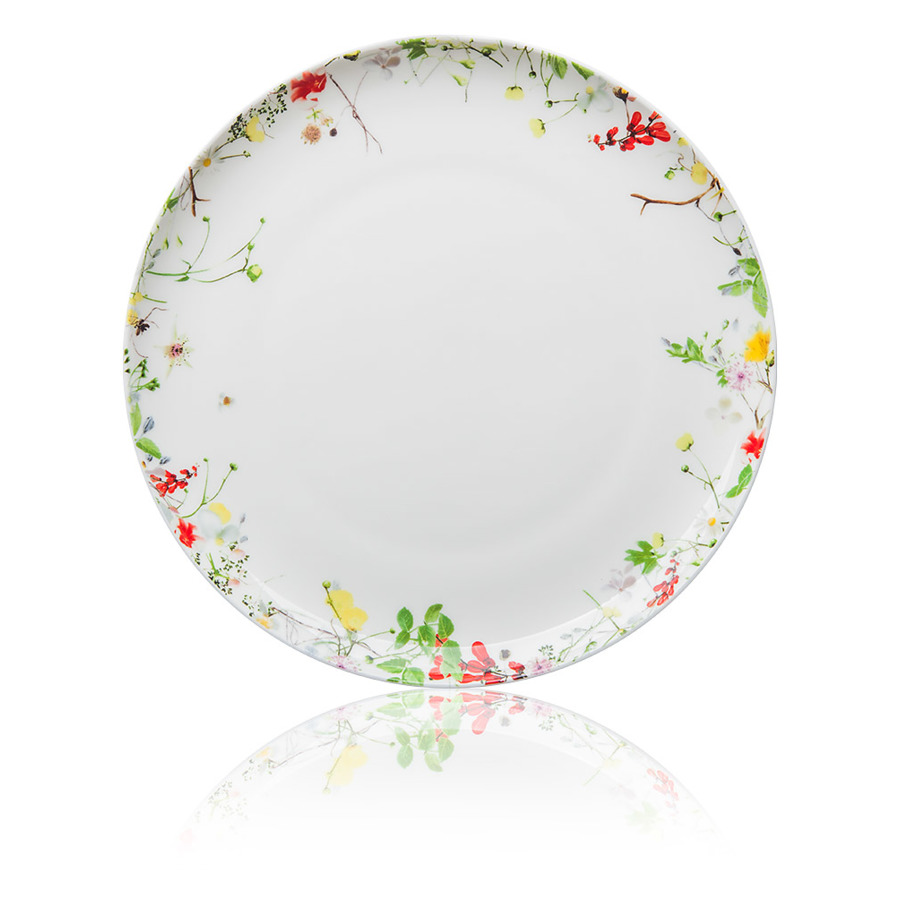 Тарелка закусочная Rosenthal Дикие цветы 21 см, фарфор костяной тарелка закусочная альпийские цветы 21 см rt10530 405108 10221 rosenthal