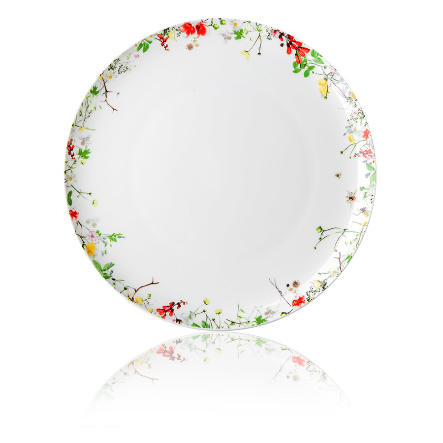 Тарелка обеденная Rosenthal Дикие цветы 27 см, фарфор костяной тарелка обеденная rosenthal альпийские цветы 27 см