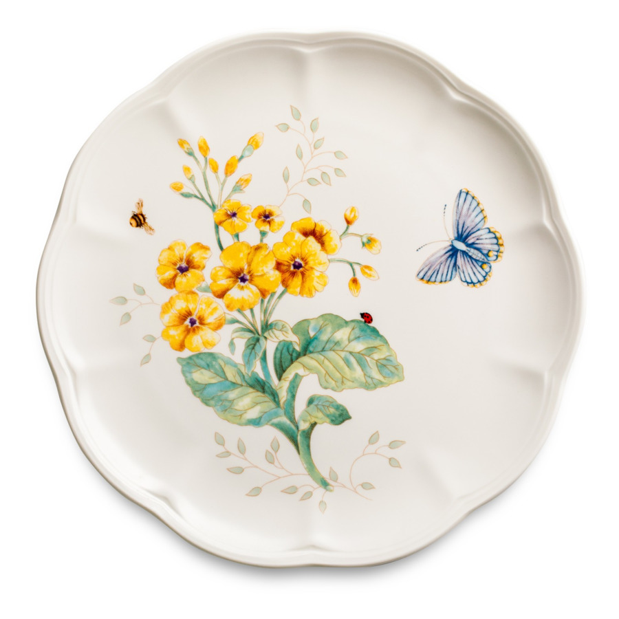 Тарелка акцентная Lenox Бабочки на лугу 23 см тарелка суповая lenox бабочки на лугу 22 5 см