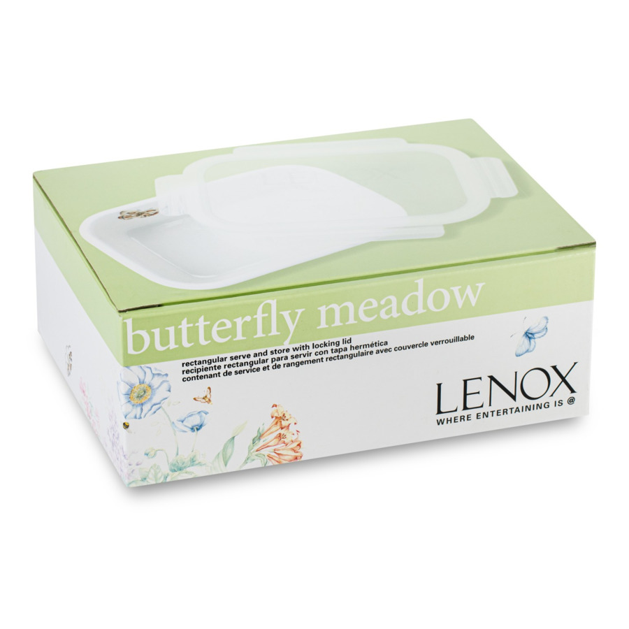 Контейнер для хранения с крышкой Lenox Бабочки на лугу 21 см