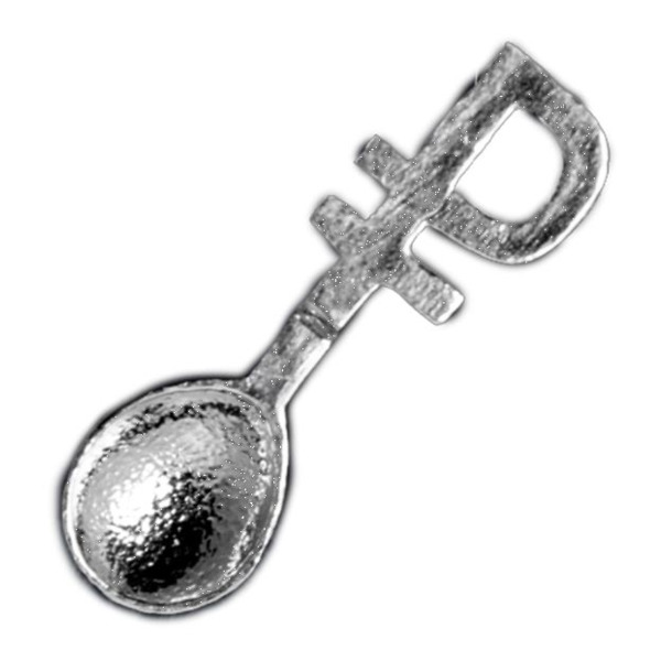 Ложка сувенирная АргентА От Души Рубль 2,1 г, серебро 925