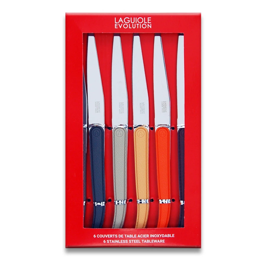 Набор ножей для стейка Tarrerias Bonjean Лайоль-эволюция, ручка - АБС пластик, 6 шт