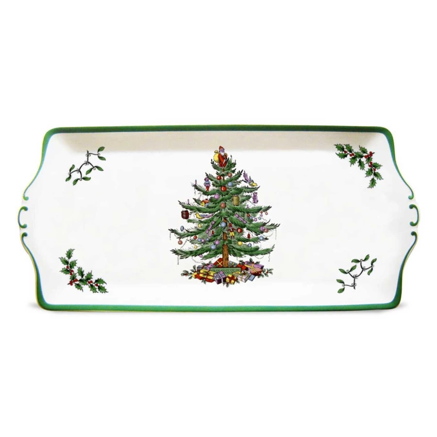 Блюдо для бутербродов Spode Рождественская ель 34 см