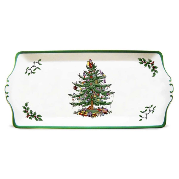 Блюдо для бутербродов Spode Рождественская ель 34 см