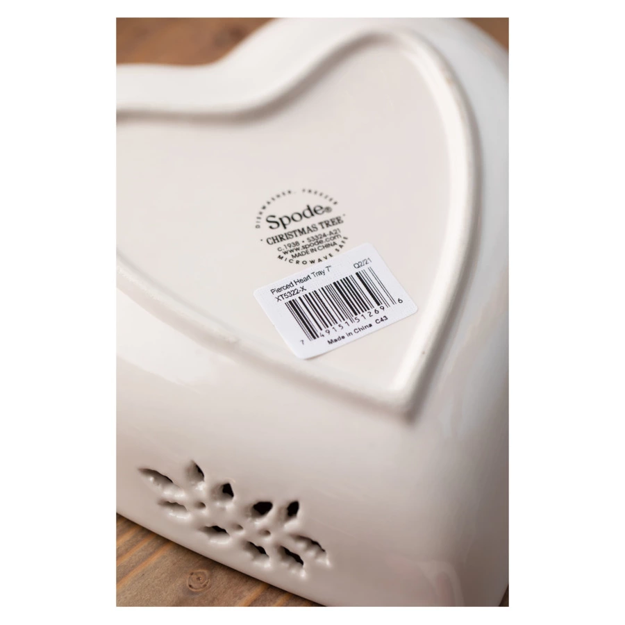 Блюдо-сердце Spode Рождественская ель 18 см