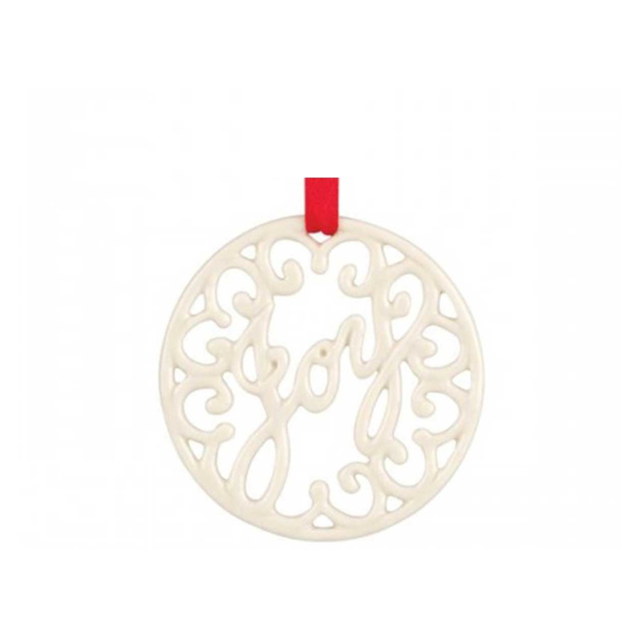 Украшение новогоднее,медальон Lenox Радость 6 см
