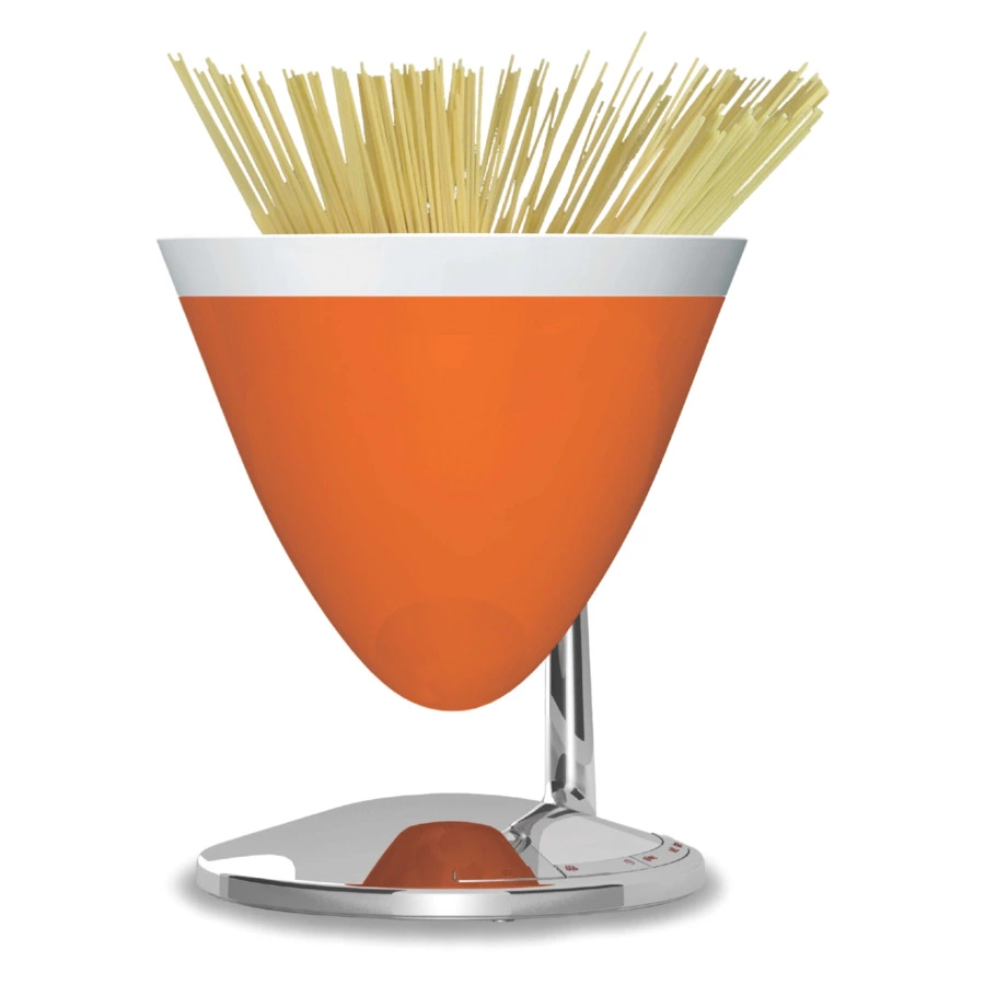 Весы кухонные Bugatti Uma, сталь нержавеющая, оранжевые, п/к