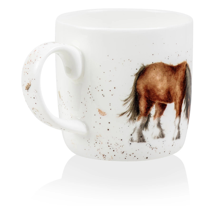 Кружка Royal Worcester Забавная фауна Лошадь 310 мл, фарфор костяной