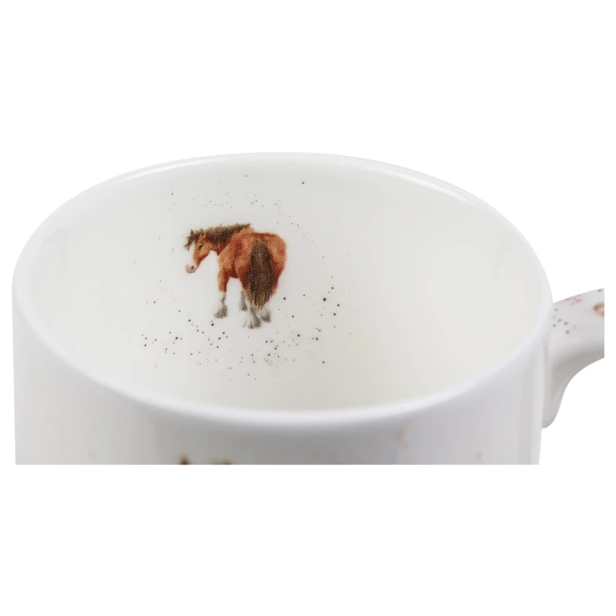 Кружка Royal Worcester Забавная фауна Лошадь 310 мл, фарфор костяной