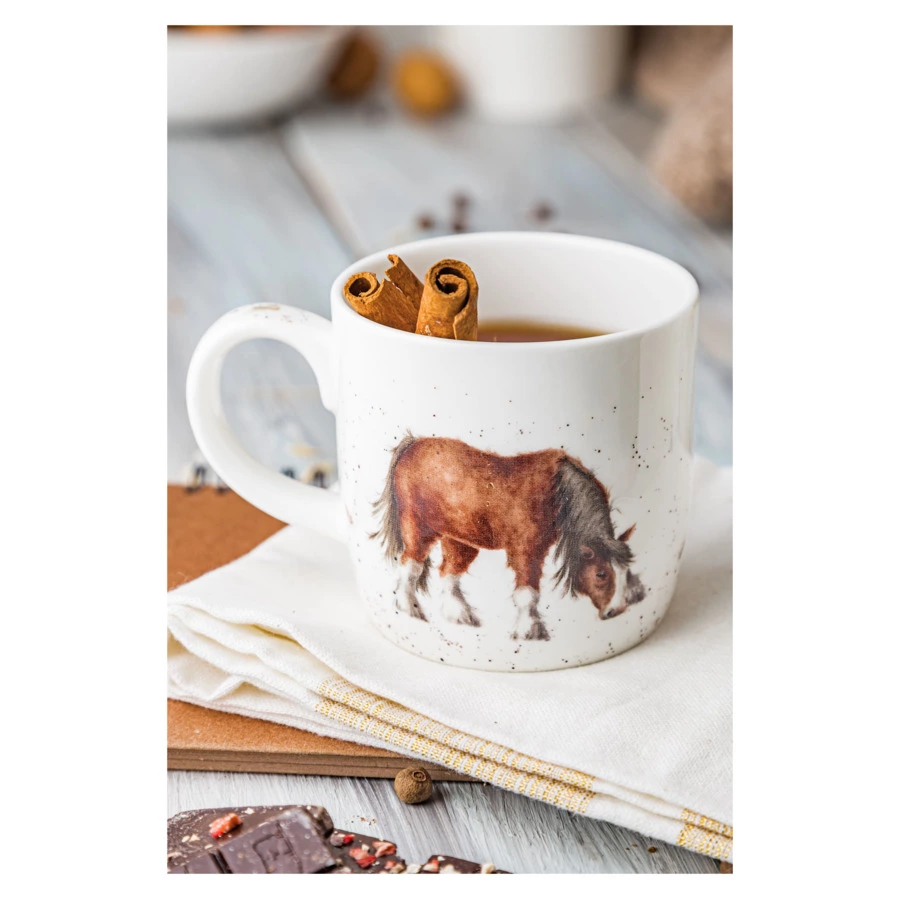 Кружка Royal Worcester Забавная фауна Лошадь 310 мл, фарфор костяной