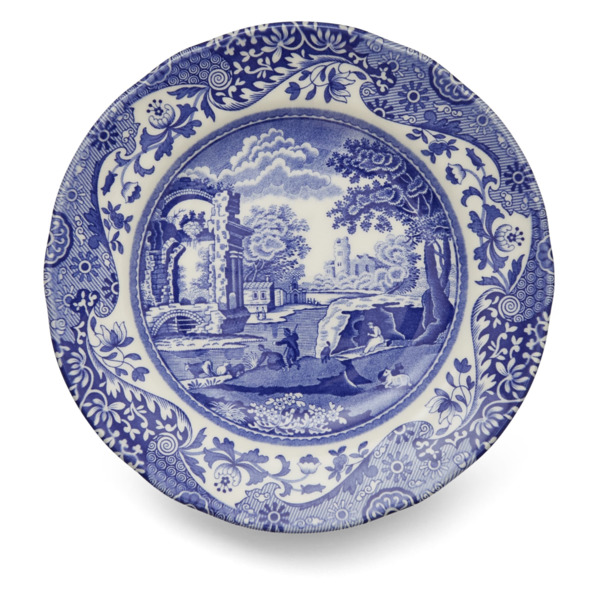 Тарелка пирожковая Spode Голубая Италия 15 см, фаянс