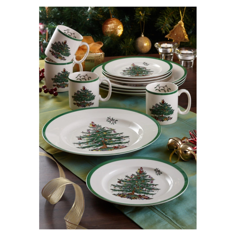 Тарелка закусочная Spode Рождественская ель 20 см, фаянс