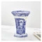 Ваза шестигранная Spode Голубая Италия 27 см, фарфор