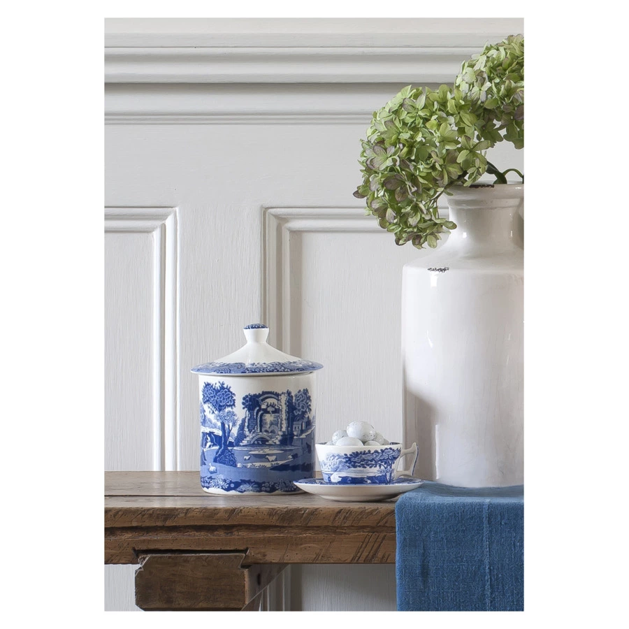 Банка для сыпучих продуктов Spode Голубая Италия, 19 см