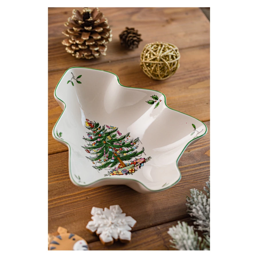 Блюдо-ель Spode Рождественская ель 20 см