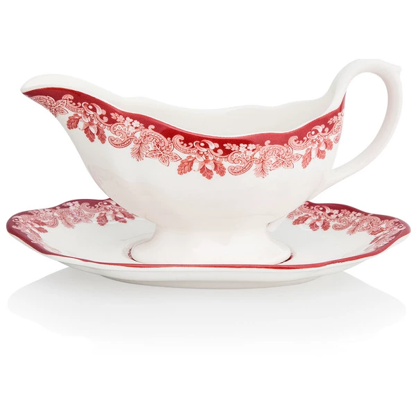 Соусник с подставкой Spode Зимние мотивы 220 мл