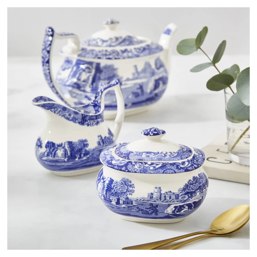 Сахарница Spode Голубая Италия 250 мл, фаянс