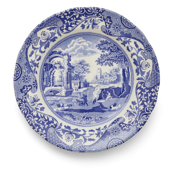 Тарелка закусочная Spode Голубая Италия 20 см, фаянс