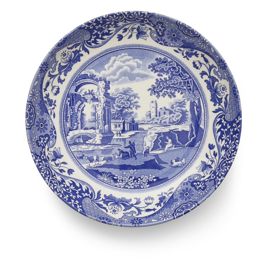 Тарелка для пасты Spode Голубая Италия 23 см, фаянс