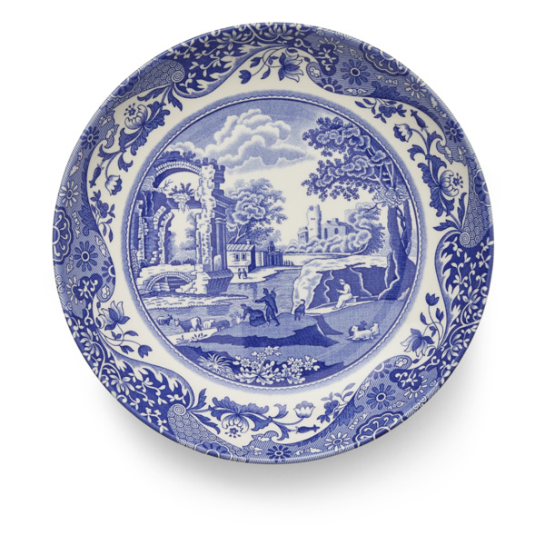 Тарелка для пасты Spode Голубая Италия 23 см, фаянс