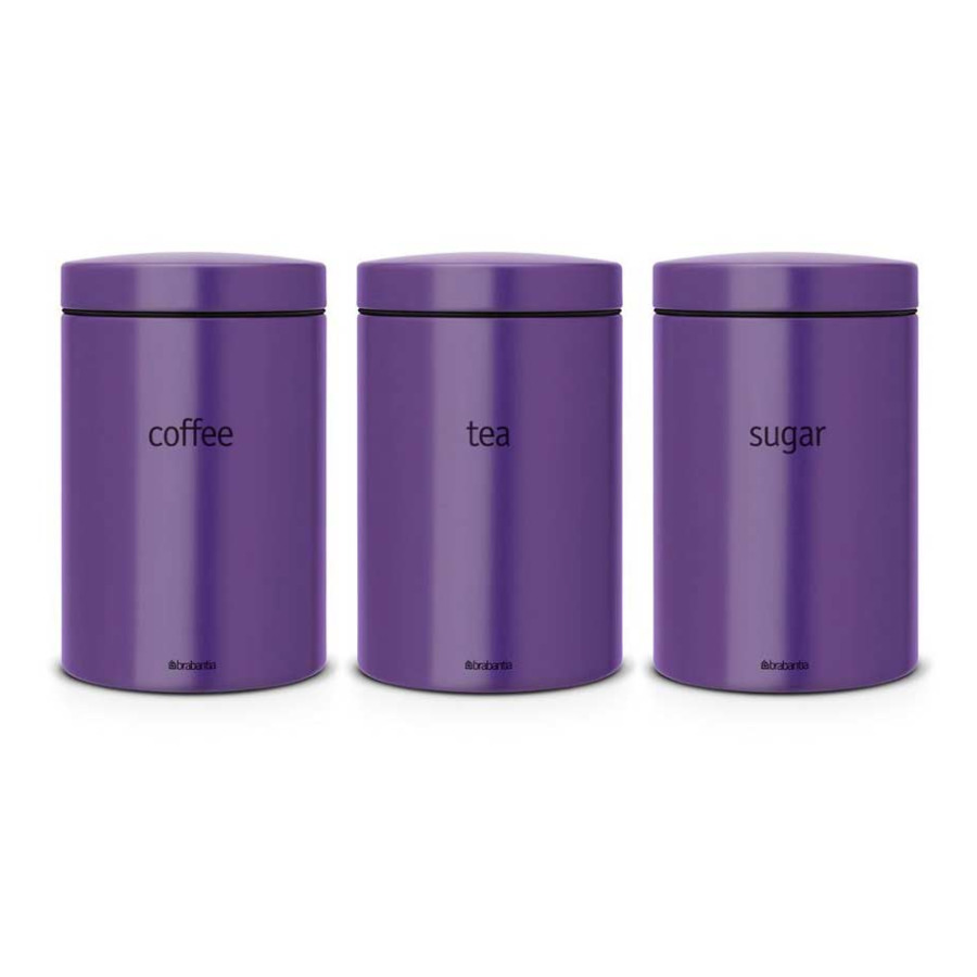 Набор контейнеров 3пр 1,4л (фиолетовый) набор контейнеров с окном brabantia 1 4л 3пр белый