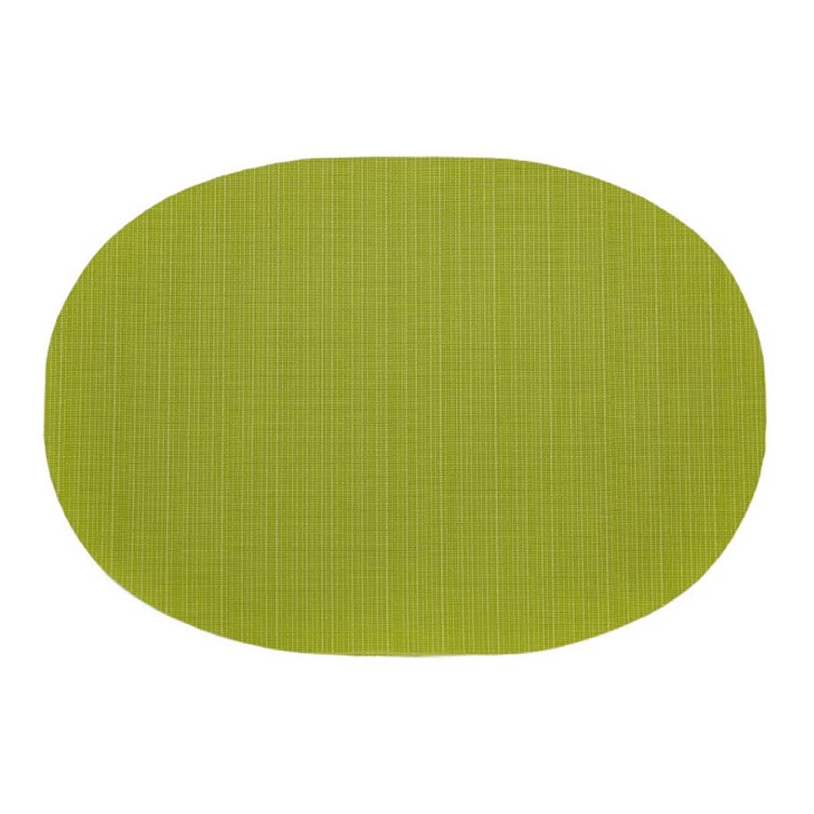 Салфетка подстановочная овальная 33х48см Рубчик, зеленый