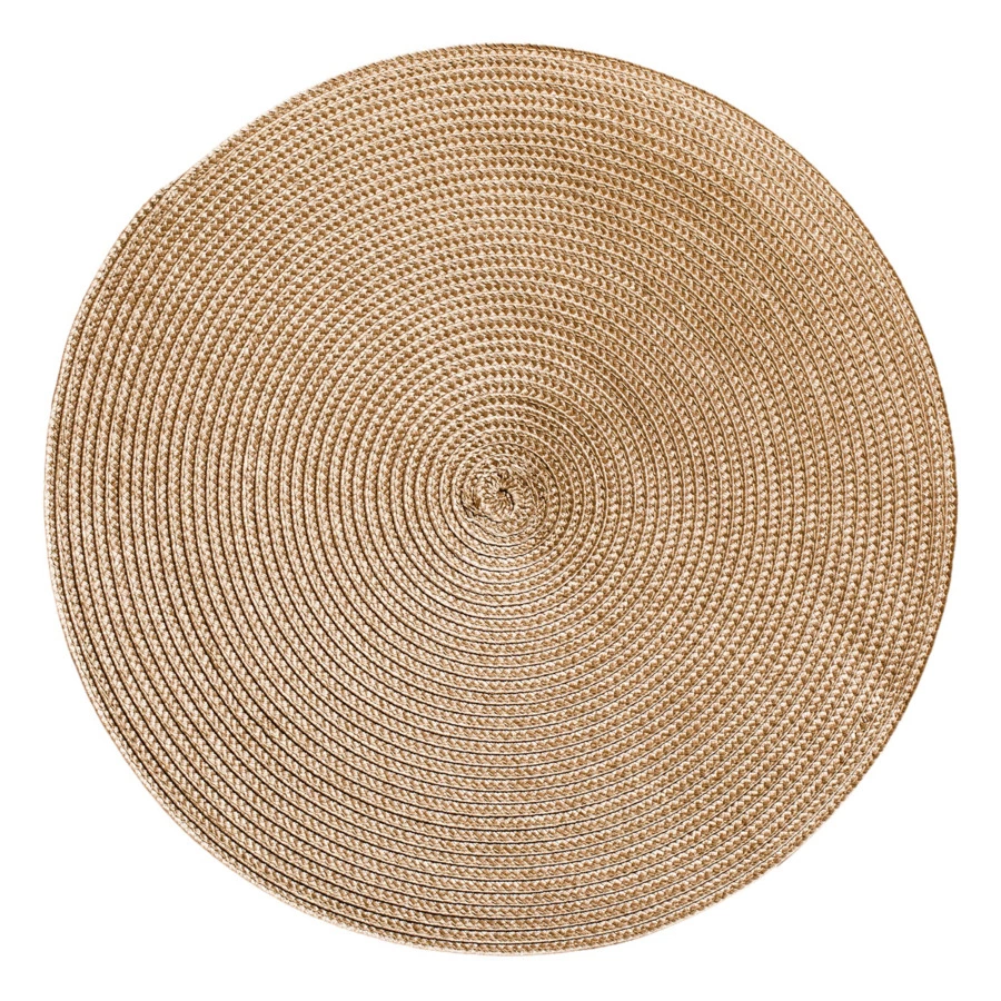 Салфетка подстановочная круглая Harman  38 см Улитка, песочная