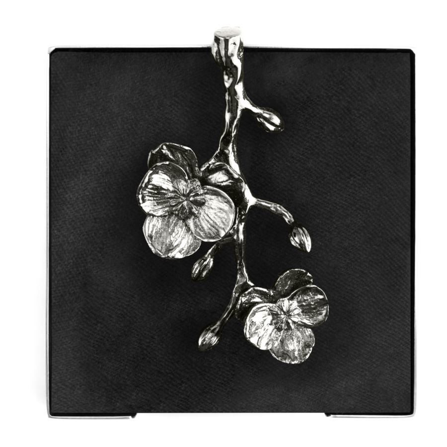 Подставка для салфеток Michael Aram Чёрная орхидея 13 см