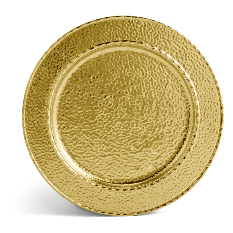 Тарелка подстановочная Michael Aram Текстура 32 см, сталь нержавеющая, золотистая