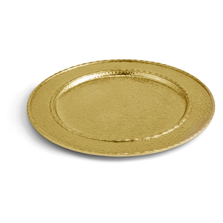 Тарелка подстановочная Michael Aram Текстура 32 см, сталь нержавеющая, золотистая