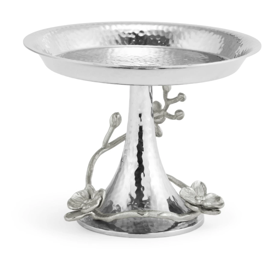 Чаша на ножке Michael Aram Белая орхидея 17 см, сталь нержавеющая