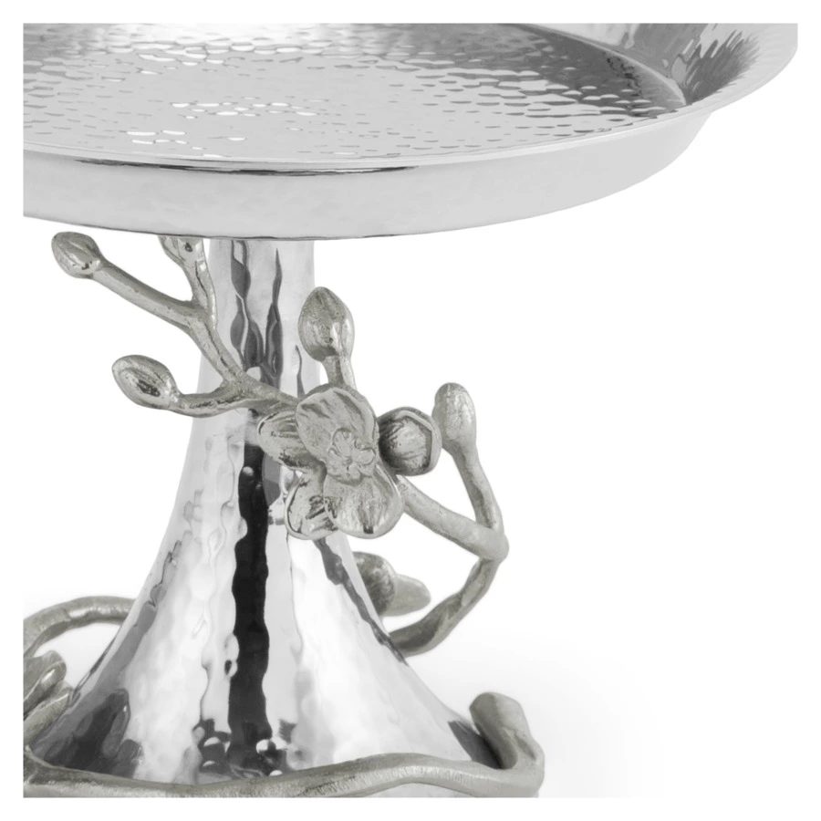 Чаша на ножке Michael Aram Белая орхидея 17 см, сталь нержавеющая