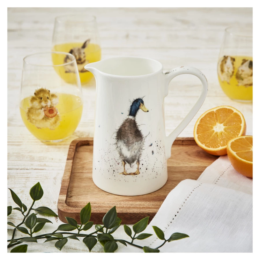 Кувшин Royal Worcester Забавная фауна Утка 600 мл, фарфор костяной