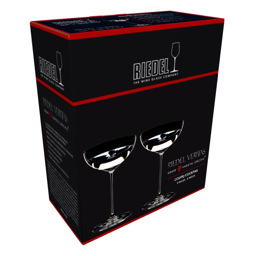 Набор бокалов для коктейлей Riedel Veritas Coupe/Cocktail 310мл, 2шт, стекло хрустальное
