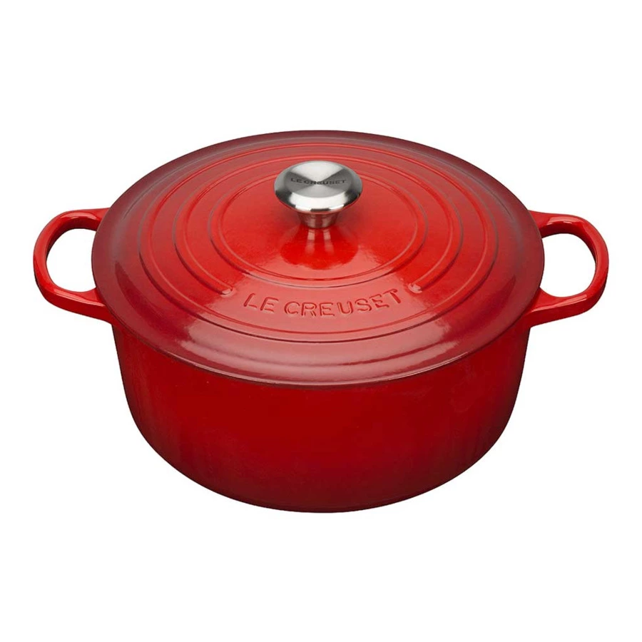 Кастрюля Le Creuset Cerise 4,2 л, 24 см, чугун, вишневый, для индукции, духовки