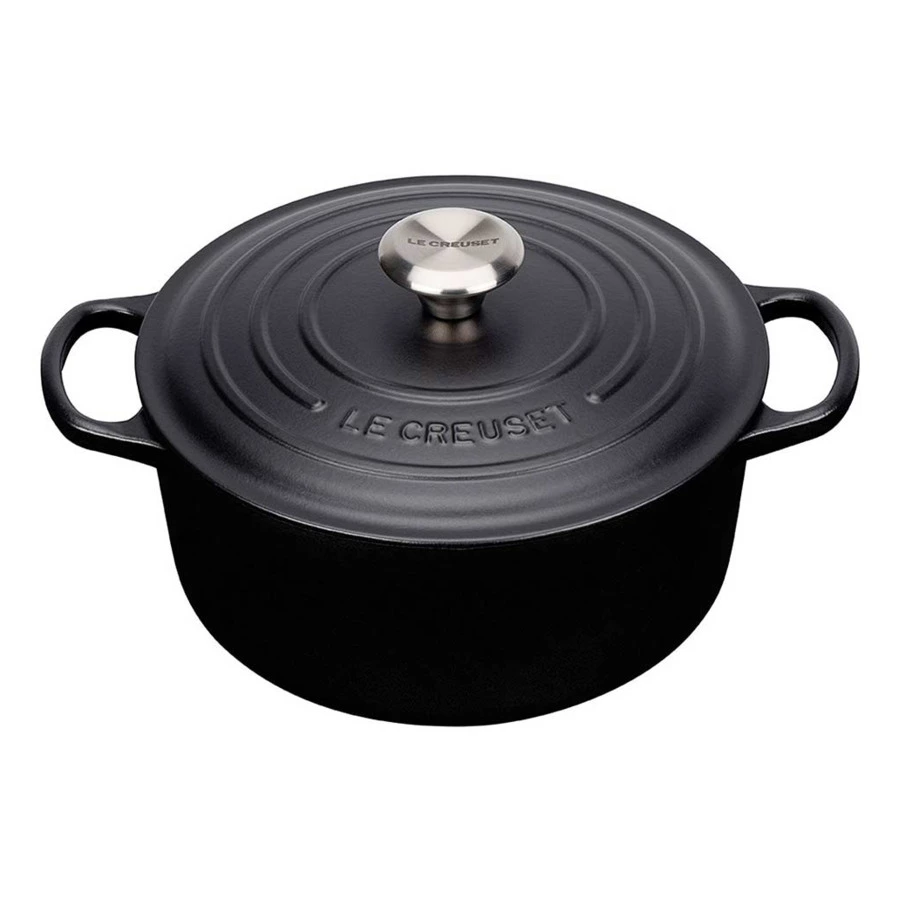 Кастрюля Le Creuset Matte Black 4,2 л, 24 см, чугун, для индукции, духовки
